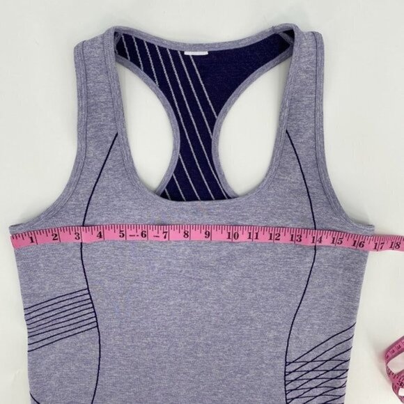 FABLETICS AISHA Purple Seamless Racerback Running Gym Athletic Medium Tank Top - Picture 5 of 7